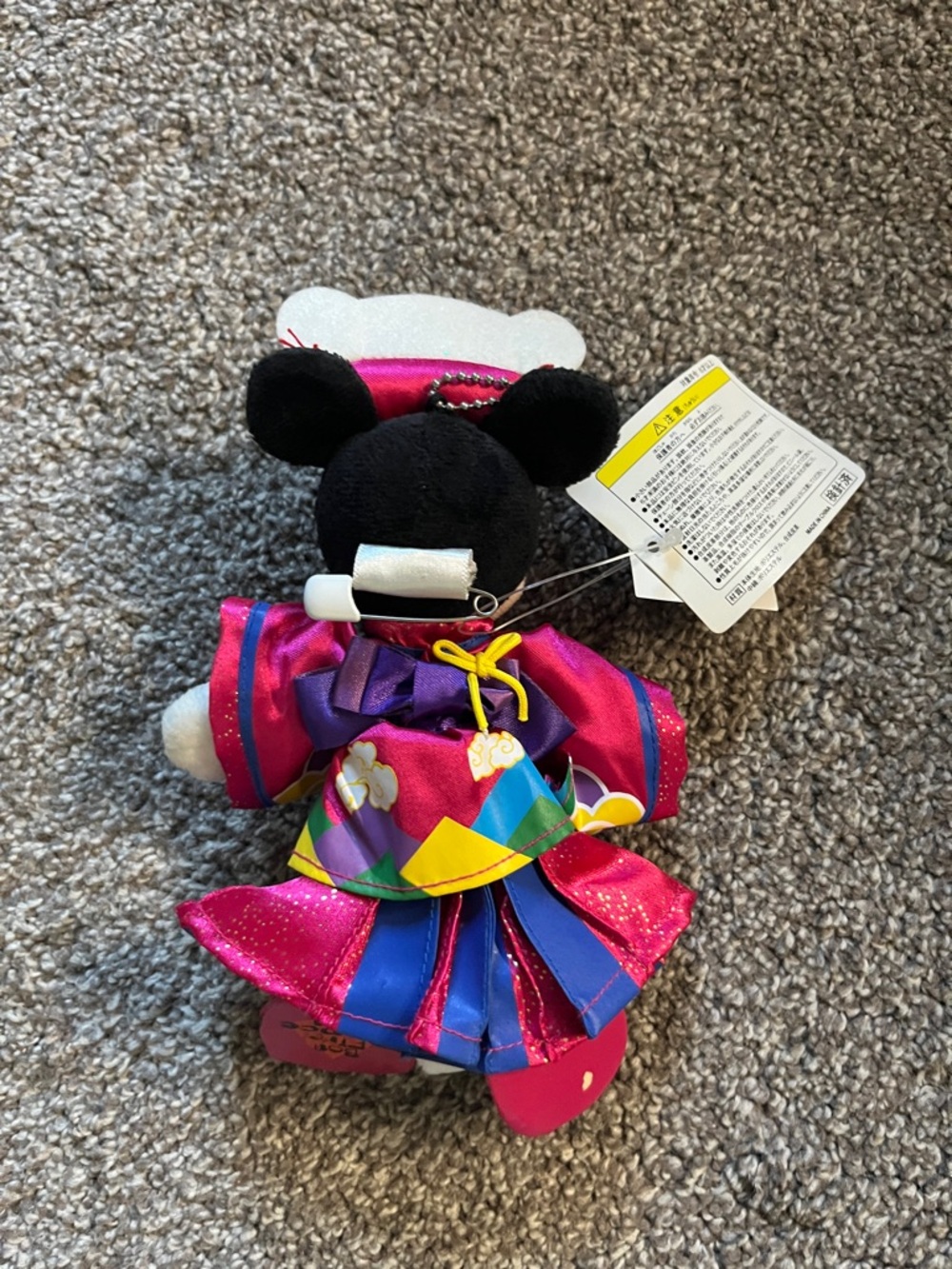 Tokyo Disney 2008 Mickey Minnie Bon Fire Dance Plush Set Keychains - Picture 7 of 10
